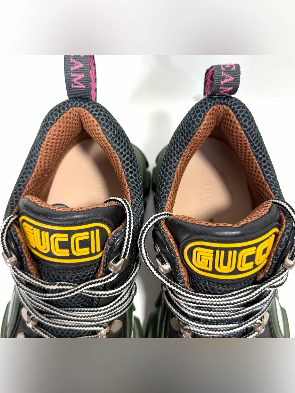 Gucci Flashtrek Green Low-Top Sneaker Men's Size 6.5 / 36.5